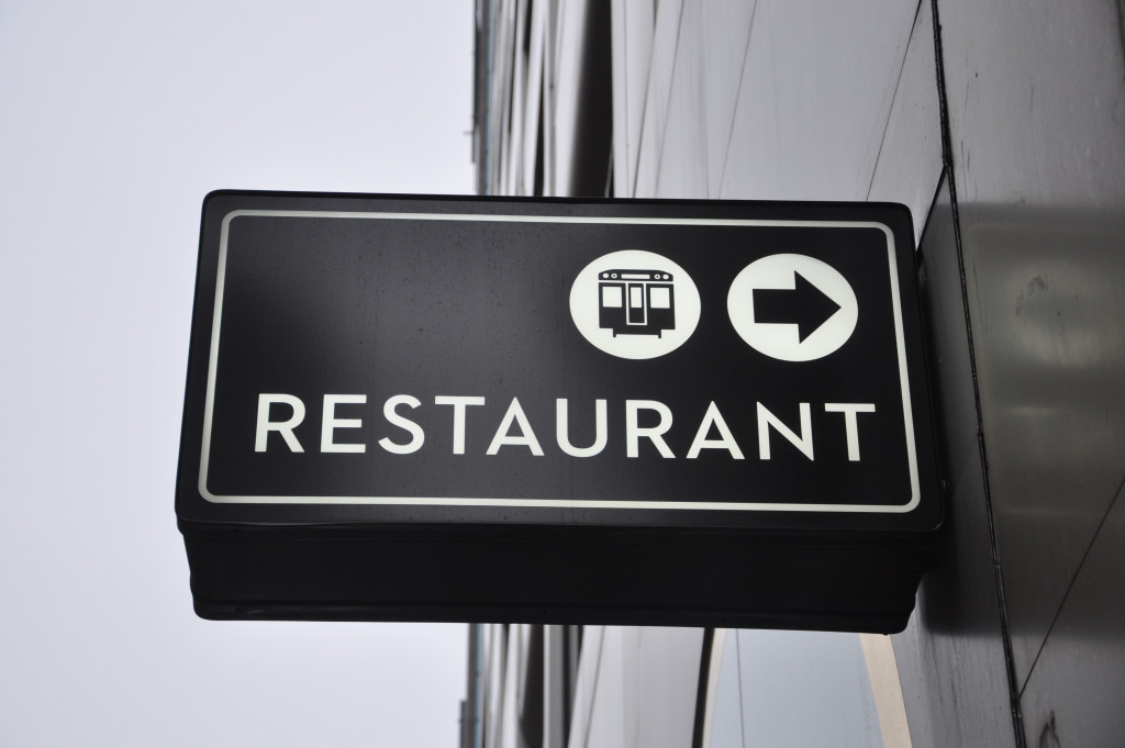 An image of a restaurant sign